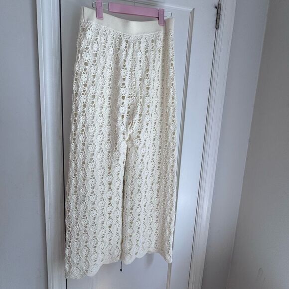 Jonathan Simkhai crochet wide-leg pants, size medium - Picture 4 of 4